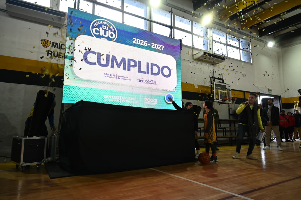 La obra permitirá ampliar la oferta deportiva, incorporar nuevas disciplinas y beneficiar a más de 1.100 jóvenes en Villa Mercedes.