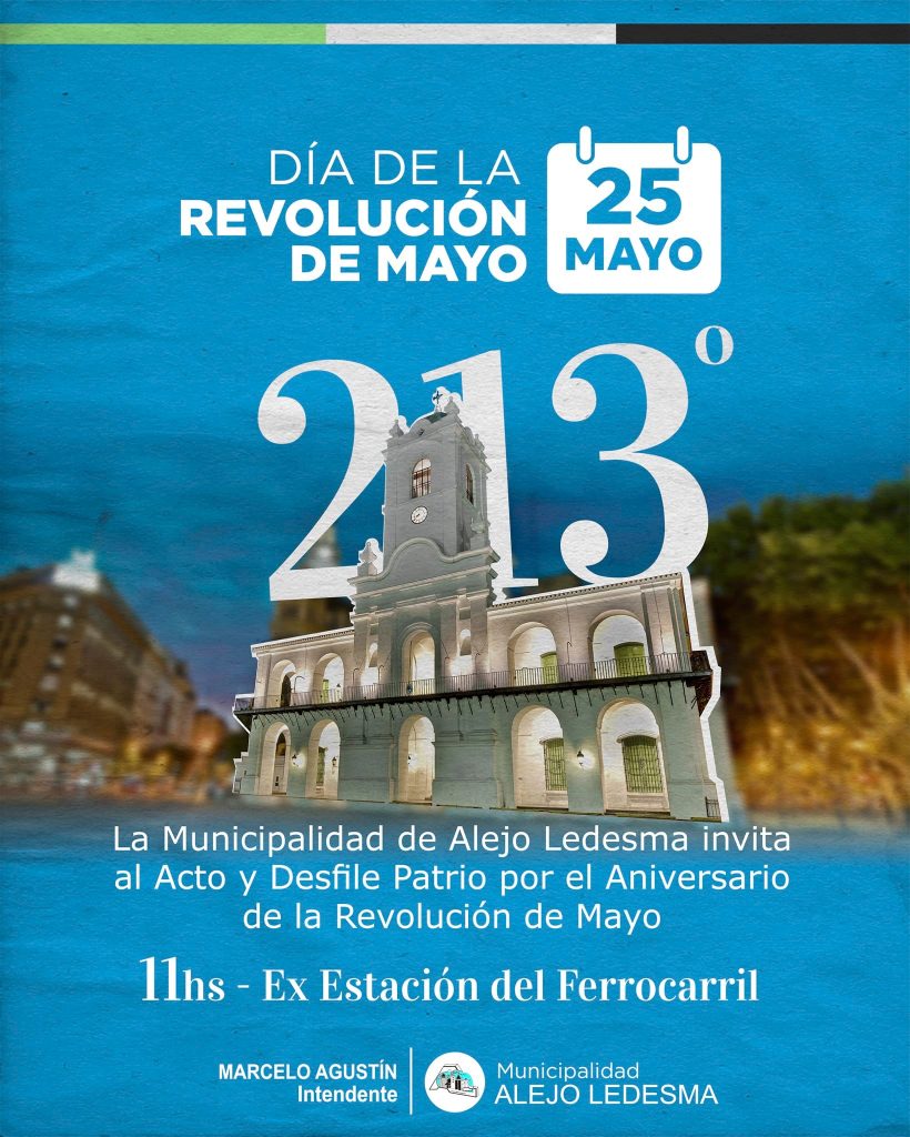 25 de mayo en Alejo Ledesma