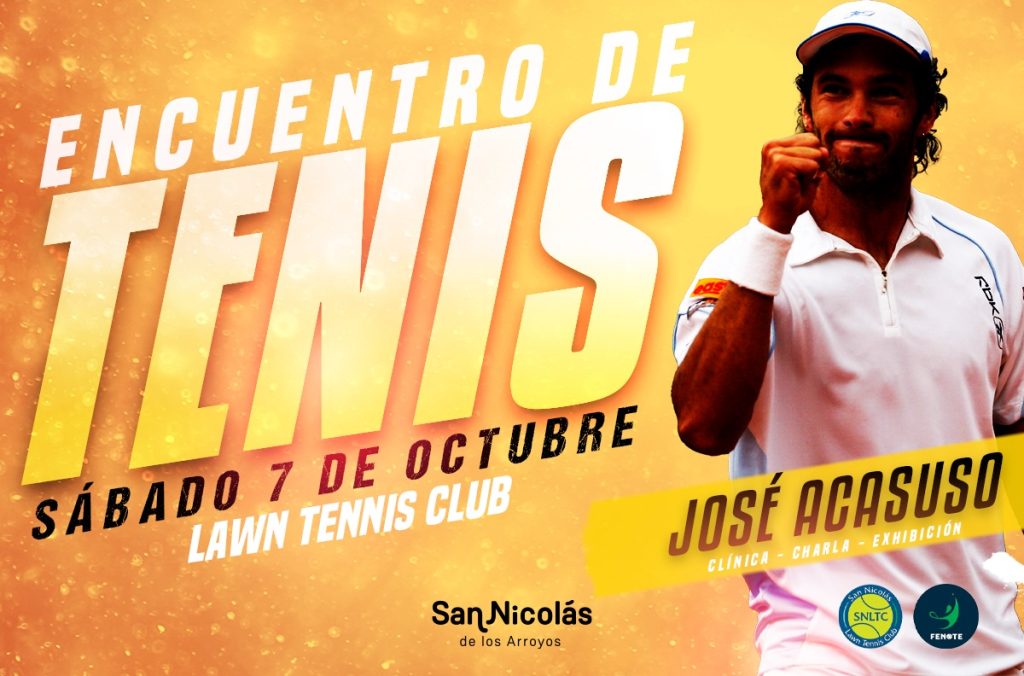 encuentro de tenis con José Acasuso
